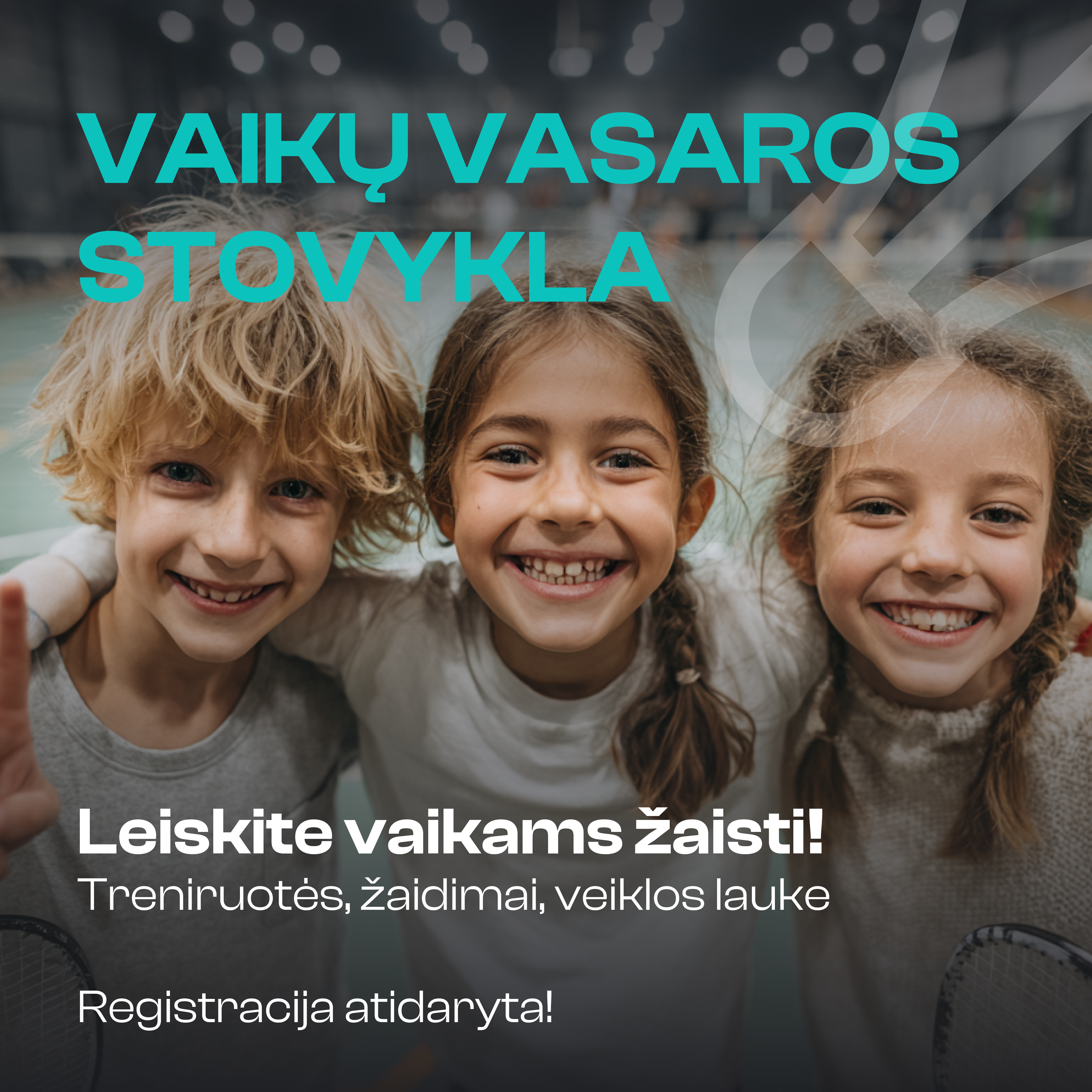 „BADMINTONO CENTRAS” - Vasaros badmintono stovykla vaikams ir paaugliams Vilniuje!