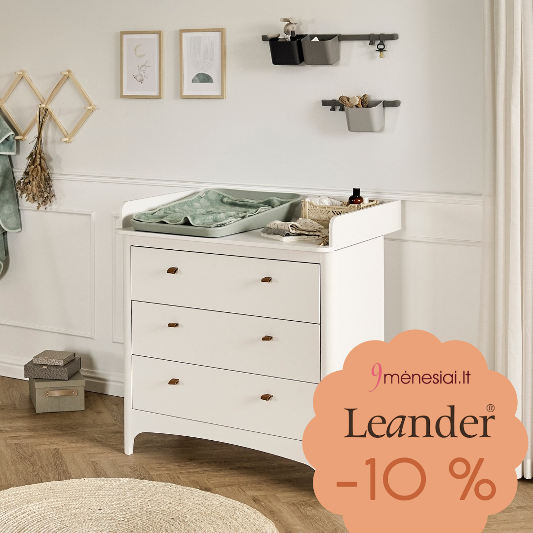 „9 MĖNESIAI” - Leander kūdikių baldams -10 % nuolaida