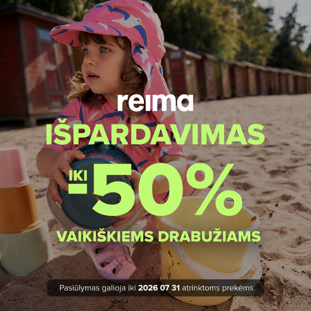 „OPEN24“ -  IŠPARDAVIMAS iki -50% REIMA vaikiškiems drabužiams!