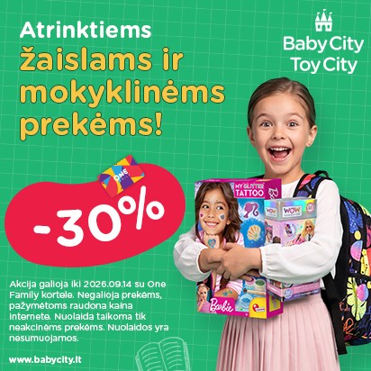 „BABYCITY/TOYCITY” - Įkvėpkime vaikus kurti ir mokytis!