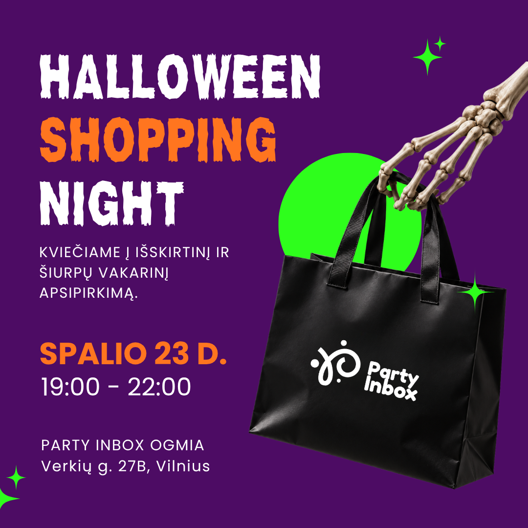 „PARTY INBOX” - Išskirtinis vakarinis apsipirkimas!