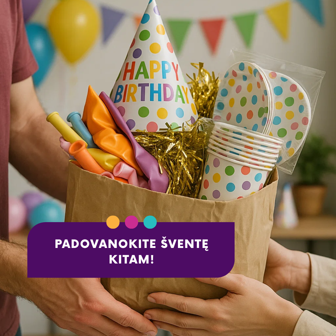 „PARTY INBOX” - PADOVANOKITE ŠVENTĘ KITAM!